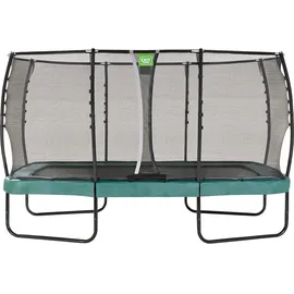 EXIT TOYS Allure Premium Trampolin 244 x 427 cm inkl. Sicherheitsnetz Grün