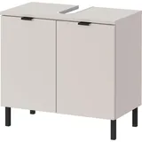 Germania GW-Arcena braun Kaschmir, B:60cm H:56cm T:34cm, Spanplatte, Schränke, Waschbeckenunterschrank, mit Siphonausschnitt