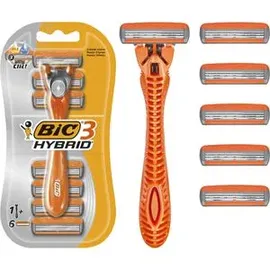 BIC 3 Hybrid-Rasierer + 6 Klingen