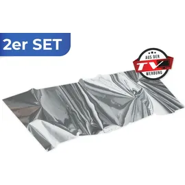 Maximex Sichtschutz 90 x 220 cm Silber 2 St.