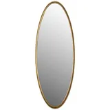 Zuiver Group Carryhome Wandspiegel, Messing, Metall, oval, 60x160x3 cm, Spiegel, Wandspiegel