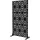 ML-Design Metall-Sichtschutz Torino 90x180 cm aus Stahl Raumteiler mit 3 Paneele, Trennwand erweiterbar mit Ständer, Paravent Deko Sichtschutzwand