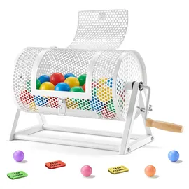 Vevor Tombola Trommel 295xØ167mm Weiß