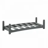 Rotho Vario 60 x 22 x 14cm Weinregal, Flachenständer für 6 Flaschen, - 2 Jahre Gewährleistung - mind. 14 Tage Rückgaberecht - Grau - n.a.