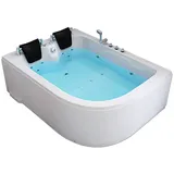 Home Deluxe Blue Ocean XL Whirlpoolbadewanne 120 x 180 cm rechts