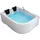 Home Deluxe Blue Ocean XL Whirlpoolbadewanne 120 x 180 cm rechts