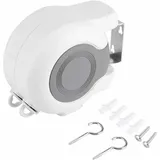 Jalleria - Doppelte Wäscheleine, Ausziehbare Wäscheleine, Wandmontierter Outdoor-wäschetrockner Mit Verstellbarem Doppelseil