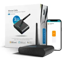 Meross Smart WLAN Garagentoröffner funktioniert mit Apple HomeKit, bis zu 3 einzelne Türen, APP-Steuerung, Kompatibel mit Siri und Alexa, Google Assistant, kein Hub erforderlich, 2.4 GHz