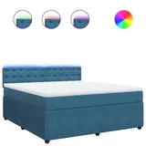 vidaXL Boxspringbett 180 x 200 cm Blau