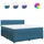 vidaXL Boxspringbett 180 x 200 cm Blau