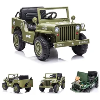 ES-Toys Elektro-Kinderauto Offroad Militär grün (12 V)