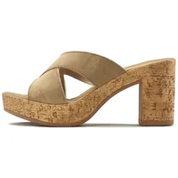 LASCANA Pantolette Damen taupe Gr.42