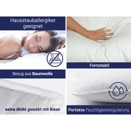 ZOLLNER KopfKissen 60 x 80 cm Weiß
