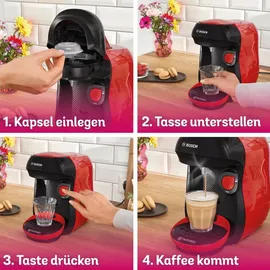 Bosch Tassimo Happy friendly TAS103E schwarz/rot