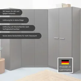 Rauch Schrank-Set RAUCH "Kleiderschrank Schrank Garderobe Wäscheschrank VANDOR", weiß (alpinweiß), B:164cm H:197cm T:208cm, Holzwerkstoff, Kastenmöbel-Sets, 5-türig mit viel Stauraum, Schränke einzeln stellbar MADE IN GERMANY