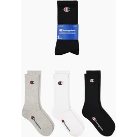 Champion Unisex Füßlinge 3er Pack Grau/Schwarz/Weiß 43-46