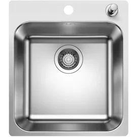 Blanco Supra 400-IF/A R12 rechts Einbau von Oben Edelstahl Bürstfinish Handbetätigung 440 x 500 mm