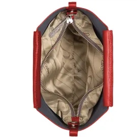 Gretchen Crocus Small Schultertasche Leder Rot/Beige
