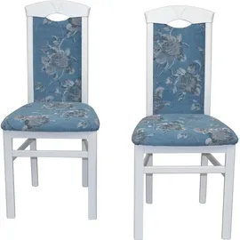 Hofmann Living And More Esszimmerstuhl, (Set), 2 St., Webstoff-Polyester, blau