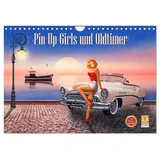 Calvendo Pin-Up Girls und Oldtimer by Mausopardia (Wandkalender 2026 DIN A4 quer), CALVENDO Monatskalender:
