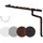 RainWay Regenrinnen Komplettset 1 Dachseite PVC-U Kunststoff 6 Meter Braun