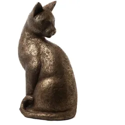 Katze 65 cm aus Poly messingfarben - Gold Anderes Harz Amadeus 39.5x27 cm