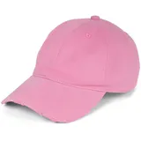 Stylebreaker Baseball Cap Destroyed Look rosa Einheitsgröße