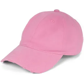 Stylebreaker Baseball Cap Destroyed Look rosa Einheitsgröße