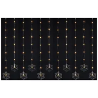 Spetebo Lichtervorhang LED 2 m Weiß