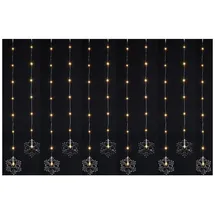 Spetebo Lichtervorhang LED 2 m Weiß