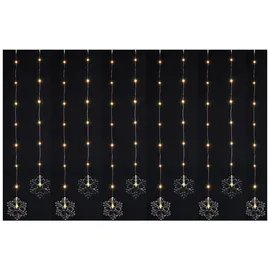 Spetebo Lichtervorhang LED 2 m Weiß