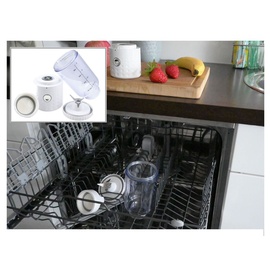 vitaliano tragbarer Smoothie Maker to go im Bundle mit extra Flasche, 500ml, USB, spülmaschinenfest, leichter Mixer für Frische unterwegs, dt. Anleitung