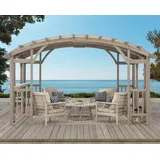 Sunjoy Zedernholz Pergola Dajti 305 x 427 cm grau