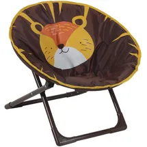 Relaxdays Kindersessel Löwe 47 x 50 x 48 cm Textil braun