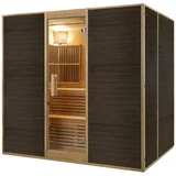 DEKO VERTRIEB BAYERN Infrarotkabine XXXL Luxus Infrarotsauna +Infrarotkabine Kombi Sauna inkl. Saunaofen 6