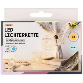 Folia LED-Mini-Lichterkette Batteriebetrieb 20 LEDs - Weiß