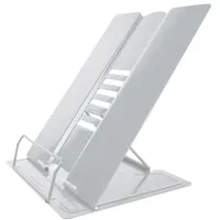 Intirilife Leseständer Buchständer aus Metall in Weiß | Gr.: onesize