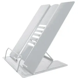 Intirilife Leseständer Buchständer aus Metall in Weiß | Gr.: onesize