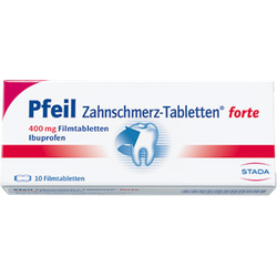 Pfeil Zahnschmerz-Tabletten forte Filmtabletten 10 St