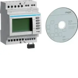 Hager EC700 Impulseingang 7fach JBUS/MODBUS.Der Impulseingang mit 7 digitalen Eingängen (logisch oder Impulssignal) und einer RS485-Verbindung zum