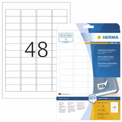 HERMA Special - Papier - matt - selbstklebend, entfernbarer Klebstoff - weiß - 4...