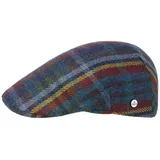 LIERYS Sheatland Wool Flatcap Herren - Karierte Wintercap aus Schurwolle - Schirmmütze Made in Italy - Wollkappe Herbst/Winter blau 58 cm - 58