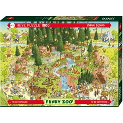 HEYE Puzzle Black Forest Habitat, 1000 Puzzleteile, Made in Germany bunt