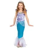 JADEO Partyanzug Meerjungfrau-Kostüm für Mädchen blau-violett blau 122/134 (7-9 Jahre)