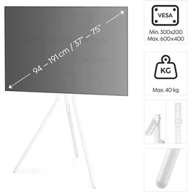 Hama TV-Design Bodenständer) 191 cm
