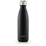 Blumtal Trinkflasche 1000 ml Edelstahl - auslaufsichere Isolierflasche - BPA-freie Trinkflasche kalt & warm - doppelwandige Insulated Bottle - rostbeständige Isolierflasche Schwarz