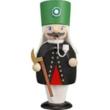 Seiffener Volkskunst | Räuchermann Erzgebirge | Kleine Gesellen 15 cm | Räuchermännchen | Original Erzgebirgische Volkskunst | 12266 | Bergmann mit Hacke
