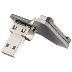 Adapter für DIY HDMI Kabel - Anschluss: Micro Typ D Stecker - Ausführung: nach links gewinkelt