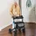 Costway Rollator mit Luftbereifung Faltbar 7-Fach Höhenverstellbar Blau