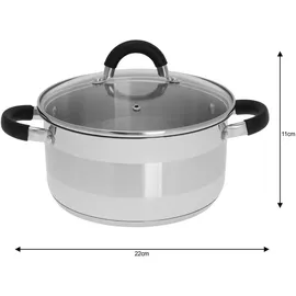 Kinghoff KH-4345 Kochtopf 22 cm rund